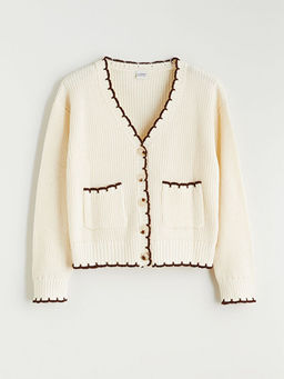 V Yaka K?z ?ocuk Triko H?rka