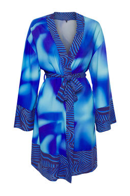 Batik Desenli Maxi Dokuma Desen Bloklu Plaj Kimono&Kaftan TBESS25KM00009 - Trendyolmilla фото 5