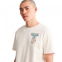 Мужская футболка Timberland Timber Fresh - SS Chest Graphic Interlock Anti-odor Tee Regular белая  фото 5