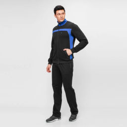 RODOS Спортивный костюм М-187 Чёрный/Васильковый