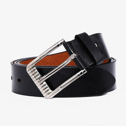 Ремень мужской, ширина 3.5 см, винт, пряжка металл, цвет чёрный