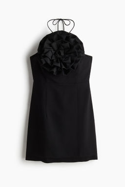Vestido halter con aplicaci?n