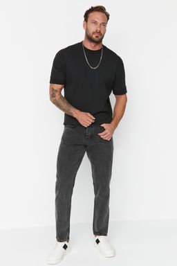 TRENDYOL MAN Antrasit %100 Pamuk Straight Fit Jeans TMNAW23JE00105
