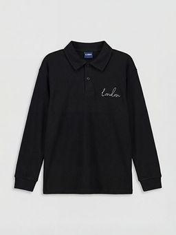 Polo Yaka London Nak??l? Erkek ?ocuk Ti??rt