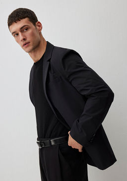 Siyah Blazer Ceket - Mavi фото 3