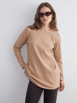 Bisiklet Yaka Fitilli Kad?n Tunik