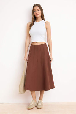 Kahverengi Dikis Detayl? Pamuk Etek TWOSS26ET00057