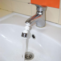 Насадка-рассеиватель на кран (экономитель воды) пластик. 8х3,5х3,5см (VL34-44)