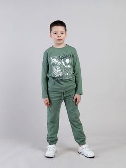 CRB wear / CSKB 64011-35-431 Джемпер для мальчика,хаки/Ex.Cherubino  фото 3