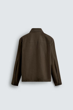 WASHED REGULAR FIT OVERSHIRT