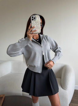 K13204 Джемпер (вязаный трикотаж) СЕРЫЙ