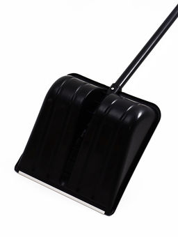 Лопата 400 х 400 мм, пластик, стальной черенок, оцинкованная планка, V-ручка GRADER