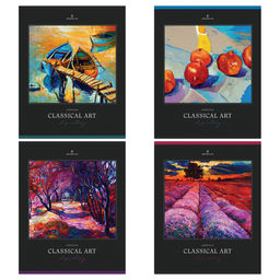 Тетрадь 80л. Greenwich Line "Classical art" клетка (N5c80-53164) глянцевая ламинация, sandy-touch лак, блок 70г/м2