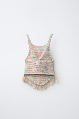 TOP PUNTO FLECOS / Multicolor