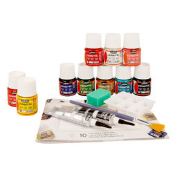 PEBEO Набор красок Ceramic Коллекция по керамике и металлу с аксессуарами 10 цв. х 45 мл 758451