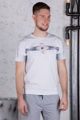 Брюки спортивные 
 3.MM110A-серый-светлый