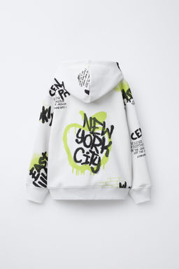 GRAFFITI PRINT HOODIE - Zara фото 2