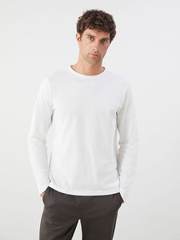 Bisiklet Yaka Uzun Kollu Erkek Ti??rt