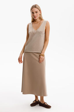 ЕВТ 7028/песчаный берег юбка жен