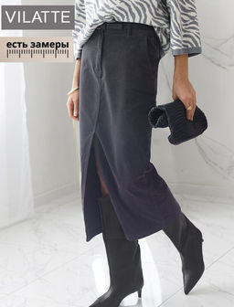 Юбка из эластичного микро-вельвета