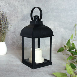 Светильник фонарь настольный 10х10х21 см / YR0151B /уп 48/черный - Галеонтрейд фото 2