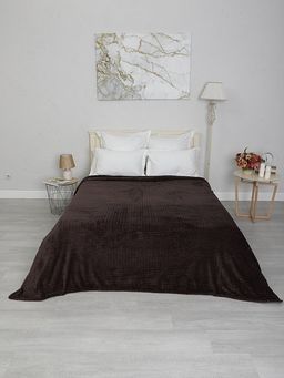 Плед Роял Плюш Шоколад 180х200 - Амавес-текстиль фото 2