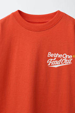 CAMISETA ESTAMPADO TEXTO / Rojo - Zara фото 4