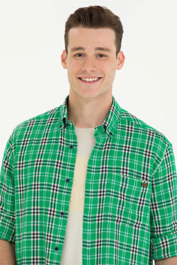 U. S. Polo Assn Мужская зеленая рубашка Lumberjack - U.s. polo assn фото 9