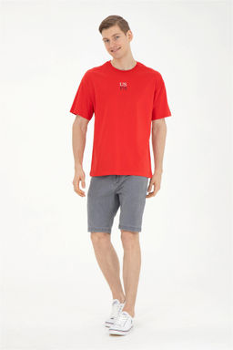 Мужская красная футболка - U.s. polo assn фото 4