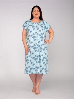 Ночная сорочка женская кулирка "СИМА" ПЕРЬЯ