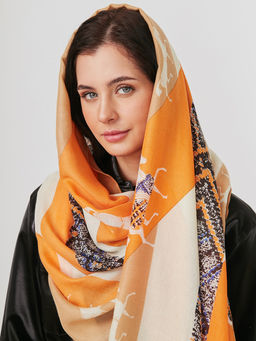 Большой, мягкий, тонкий и очень нежный двусторонний палантин