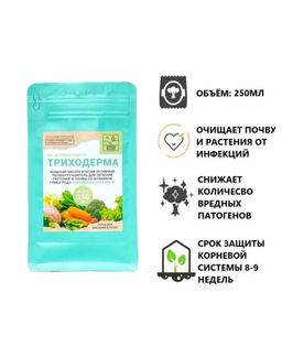 Удобрение Green House ТРИХОДЕРМА + МИКОРИЗА НА ВЕРМИКУЛИТЕ 0,25л,,