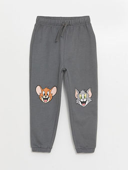 Beli Lastikli Tom ve Jerry Bask?l? Erkek Bebek Jogger E?ofman Alt?