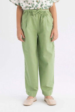 Широкие хлопковые брюки для девочек - Defacto фото 4