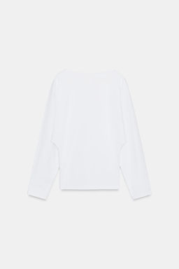HEAVY COTTON LONG SLEEVE T-SHIRT - Zara фото 11