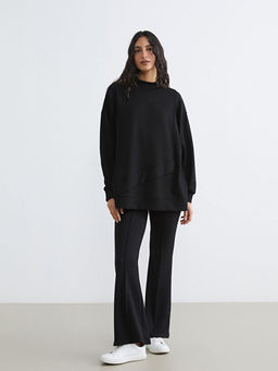 Dik Yaka Soft Touch Kad?n Sweatshirt Tunik