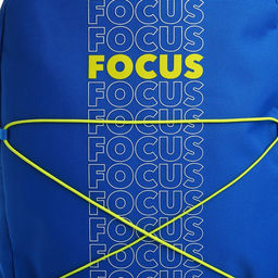 Рюкзак школьный текстильный со шнуровкой FOCUS, 38×29×11 см, синий