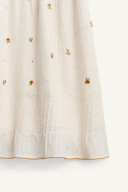 LIMITED EDITION EMBROIDERED FLORAL MIDI SKIRT - Zara фото 10