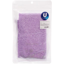 Цена за 2шт. Мочалка скрабирующая японская "Premium - Monako", цвет сиреневый, 19*45 (растяг. до 90см)