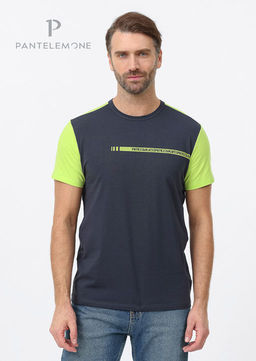 Мужская футболка MF-1053 Темно-синий - Pantelemone фото 8