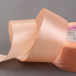 Лента атласная, 40 мм × 23 ± 1 м, цвет персиковый №124