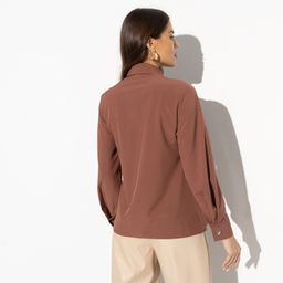 Блуза с креативным воротником Неожиданный эффект (super) - Charutti фото 4