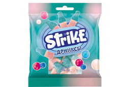 Цена за 5 шт. Strike, мармелад жевательный Дринксы со вкусом бабл-гам, 70 г