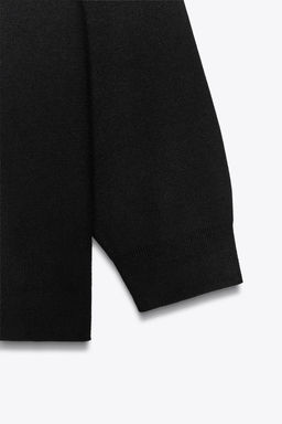 PLAIN KNIT SWEATSHIRT WITH SHOULDER PADS - Zara фото 6
