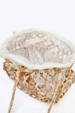 BRAIDED WOVEN HANDBAG - Zara фото 7