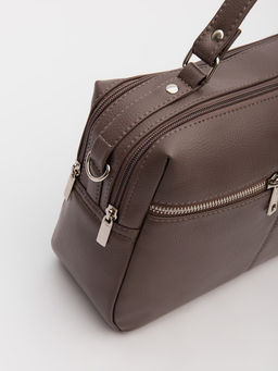 Серо-коричневый саквояж S.Lavia  фото 6