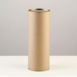 Тубус 92х260 мм (240 мм внутр. высота), плотный картон, металлическая крышка