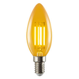 LED-C35-5W/GOLDEN/E14 GLV21GO Лампа светодиодная Vintage. Форма свеча, золотистая колба. Картон. ТМ Uniel