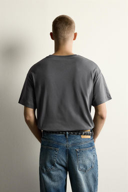 CAMISETA RELAXED FIT GR?FICO R?O / Negro - Zara фото 3