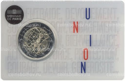 2 евро 2020 года Франция Медицинские исследования (COVID-19, в блистере)